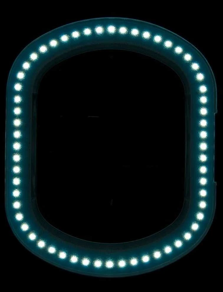 Activeshop Kosmetologinė LED lempa su lupa ir stovu ELEGANTE 60LED 5D 5/10W ADJUSTABLE Baltas