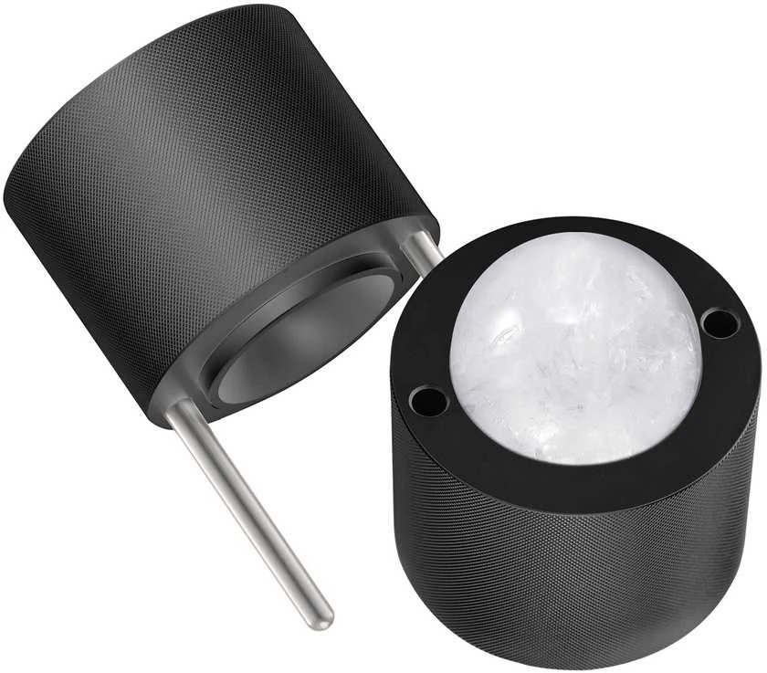 Ledo rutulių formavimo rinkinys, 60 mm skaidrių sferų gamintojas, viskio ledo rutulių forma, didelė ledo sferų presavimo forma kokteiliams, gėrimų ledo rutulių gaminimo įrankis, ledo rutulių presas