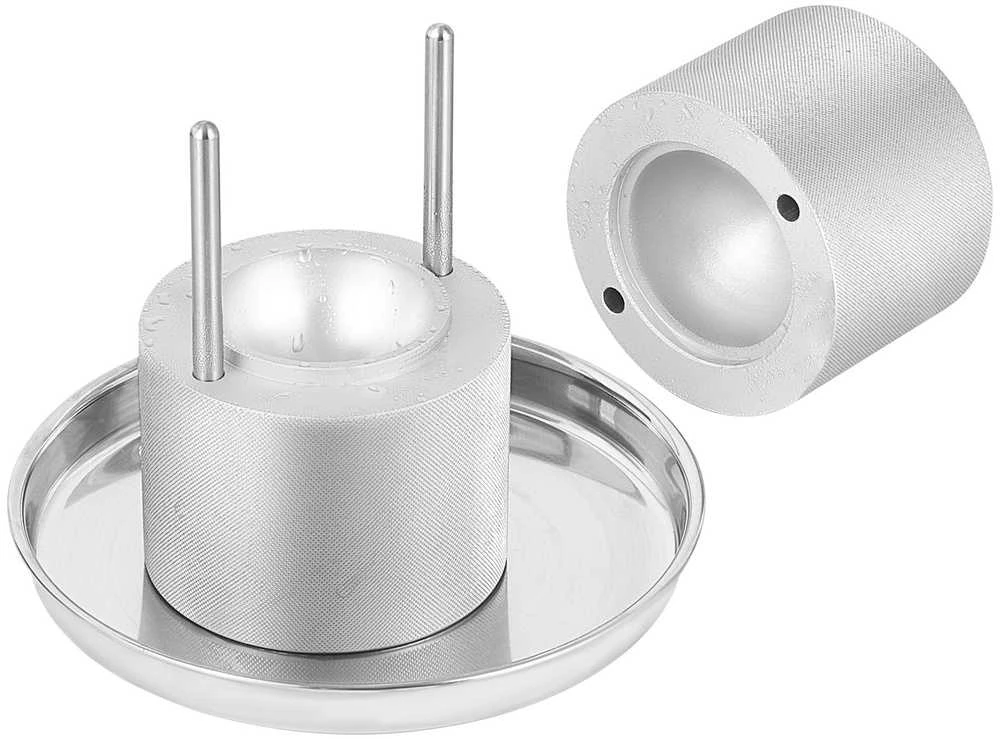 Ledo rutulių presas, 6 cm ledo sferų forma, kokteilių ledo formavimo rinkinys, viskio ledo rutulių gaminimo presas vakarėliams, didelis apvalus ledo rutulių gamintojas