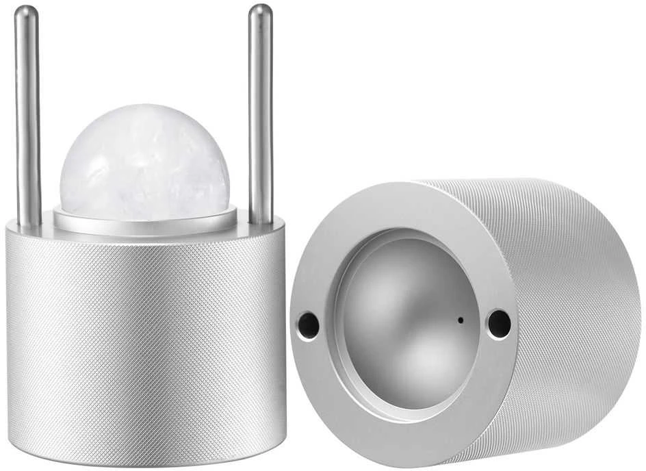 Ledo rutuliukų gaminimo aparatas, 53 mm aviacinio aliuminio ledo rutuliukų presas, kokteilių ledo presas, viskio ledo rutuliukų forma, didelis ledo rutuliukų presas gėrimams