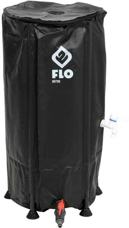 Lietaus vandens talpa 100L, su filtru, PVC medžiaga, sulankstoma vandens talpa, sodo vandens talpykla