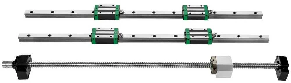 Linijinės kreipiančiosios 1700 mm, HGR20 rinkinys, CNC kreipiančiosios, linijinis bėgelis, guolių komplektas