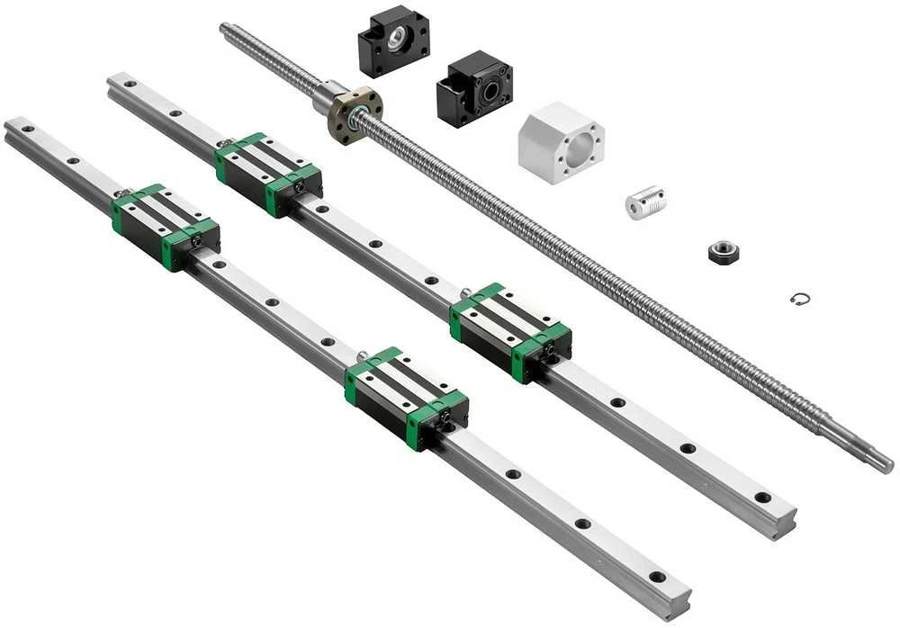 Linijinės kreipiančiosios 1700 mm, HGR20 rinkinys, CNC kreipiančiosios, linijinis bėgelis, guolių komplektas