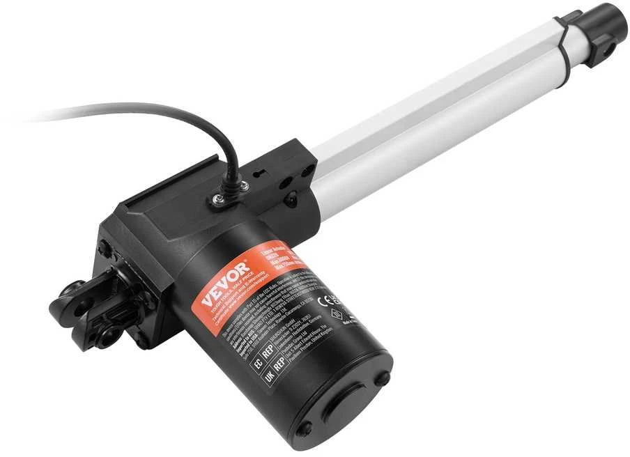 Linijinis pavara, 8 colių eiga, 6000 N, 12 V