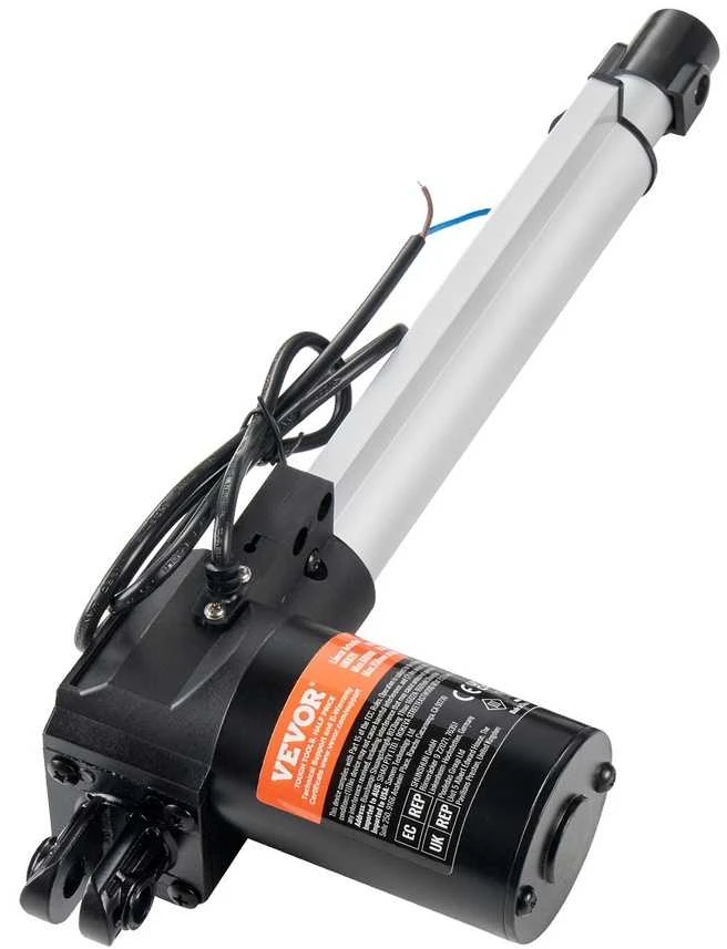 Linijinis pavara, 8 colių eiga, 6000 N, 12 V