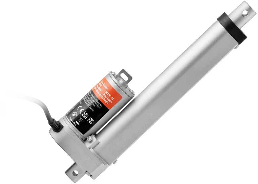 Linijinis Pavaros Variklis 12V, 15.24 cm Eiga, Didelės Spartos 1.4 cm/s, 100 kg Jėga, IP54 Apsauga, Elektrinis Stūmoklinis Variklis