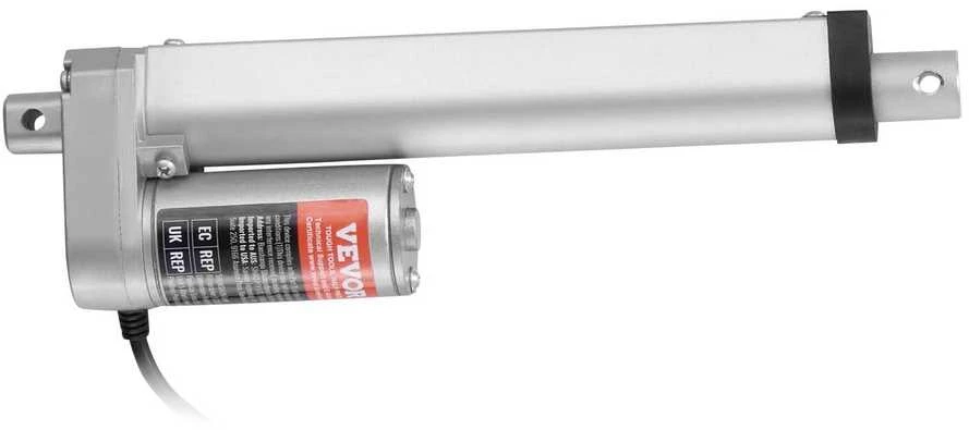 Linijinis Pavaros Variklis 12V, 15.24 cm Eiga, Didelės Spartos 1.4 cm/s, 100 kg Jėga, IP54 Apsauga, Elektrinis Stūmoklinis Variklis