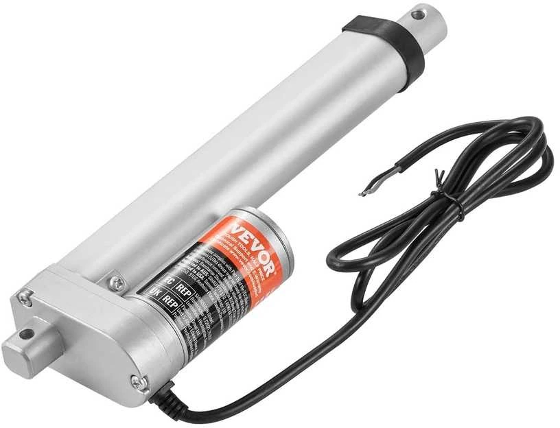 Linijinis Pavaros Variklis 12V, 15.24 cm Eiga, Didelės Spartos 1.4 cm/s, 100 kg Jėga, IP54 Apsauga, Elektrinis Stūmoklinis Variklis