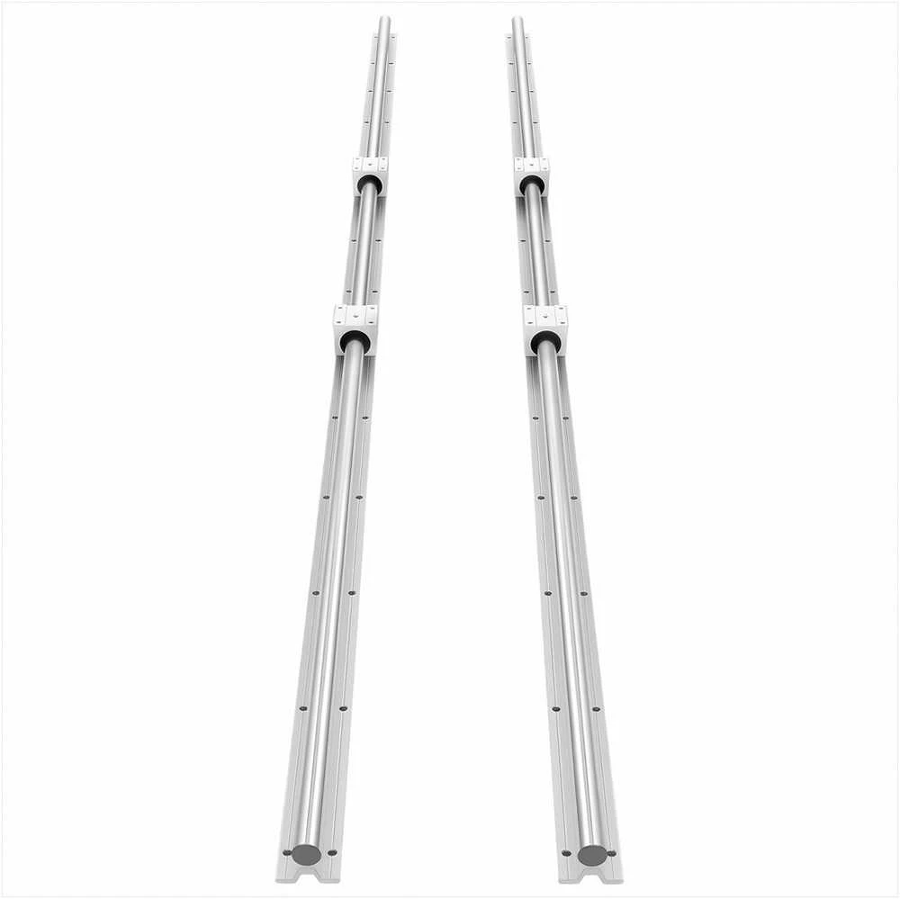 VEVOR Linearinis bėgelis SBR20 2000 mm, 4 guoliai