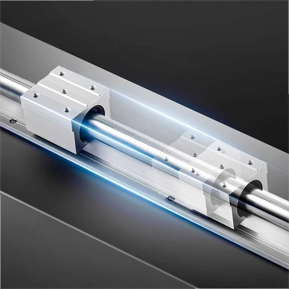 VEVOR Linearinis bėgelis SBR20 2000 mm, 4 guoliai