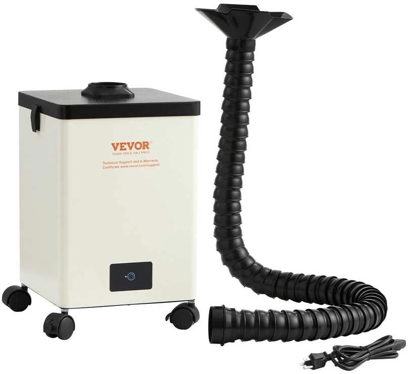 Litavimo dūmų ištraukėjas, 150W, 3 pakopų filtras, 332 m³/h, dūmų surinkėjas, litavimo garų valytuvas, dūmų nutraukėjas