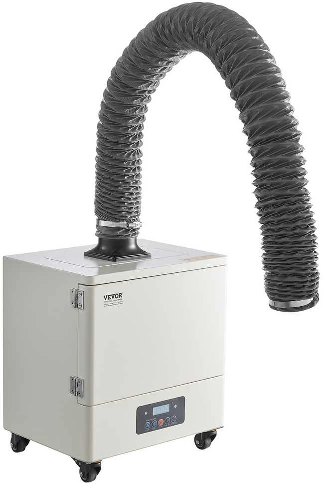 Litavimo dūmų ištraukėjas, 280W, 459 m³/h, 10 greičių, nešiojamas, litavimui, graviravimui, poliravimui, dūmų surinkėjas, dulkių siurbly