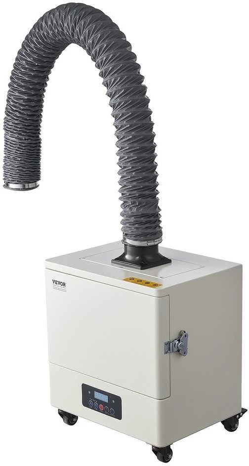 Litavimo dūmų ištraukėjas, 280W, 459 m³/h, 10 greičių, nešiojamas, litavimui, graviravimui, poliravimui, dūmų surinkėjas, dulkių siurbly