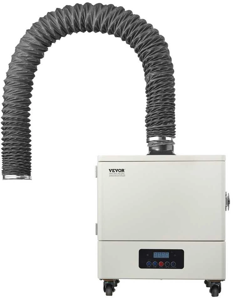 Litavimo dūmų ištraukėjas, 280W, 459 m³/h, 10 greičių, nešiojamas, litavimui, graviravimui, poliravimui, dūmų surinkėjas, dulkių siurbly