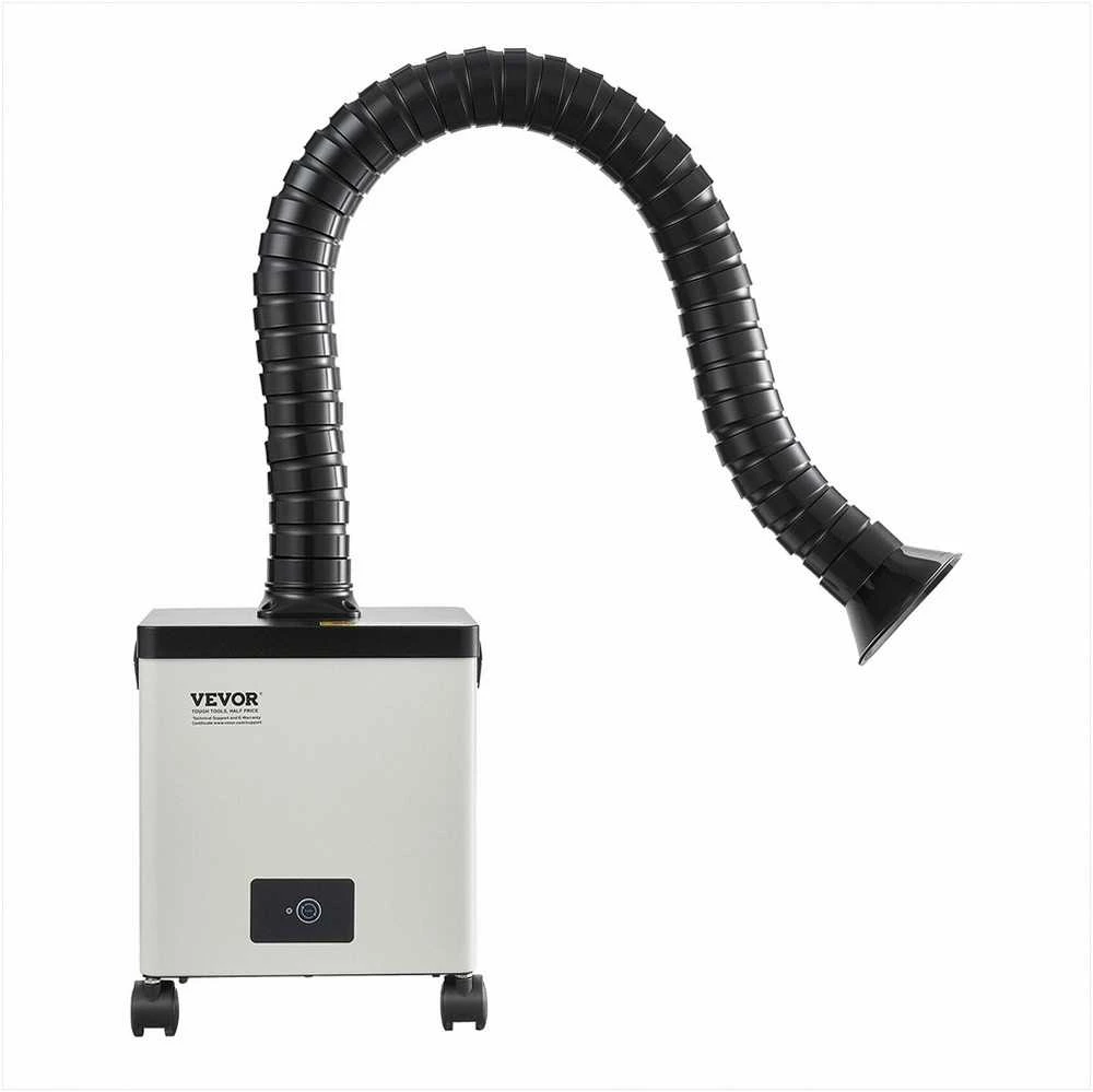 Litavimo dūmų surinkėjas, 85W bešepetėlis dūmų absorbentas su 3 pakopų filtrais, 3 greičių reguliavimas, 200 m³/h siurbimas graviravimui, DIY suvirinimui, dūmų filtras
