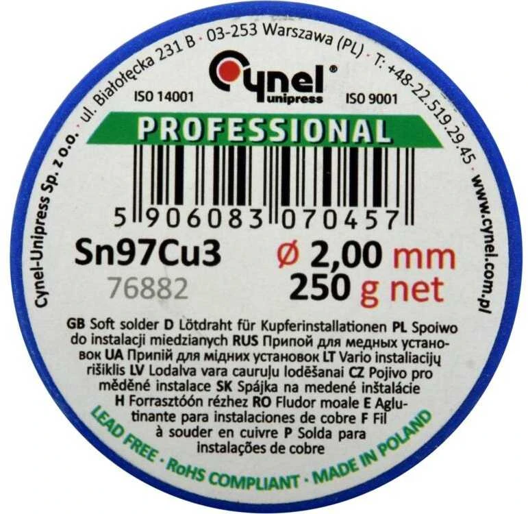 Toya Sa Poland Lydmetalis minkštas | Ø 2.0 mm | 250g (76882)