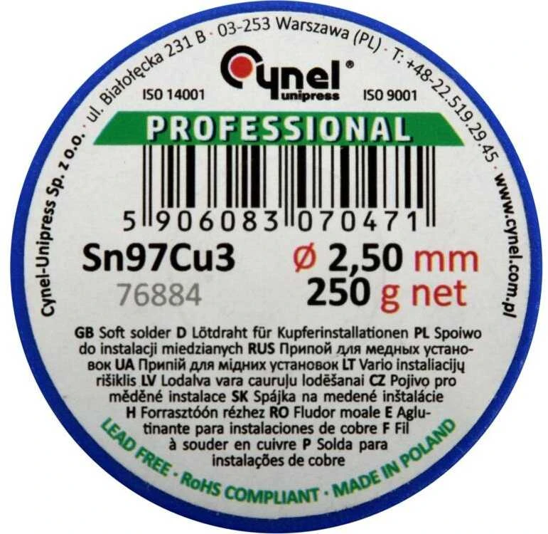 Toya Sa Poland Lydmetalis minkštas | Ø 2.5 mm | 250g (76884)