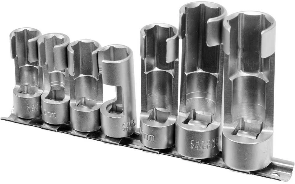 Yato Lizdinių galvučių rinkinys 3/8" ir 1/2", 7 vnt., kuro, lambda davikliams