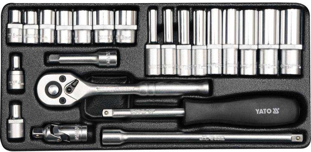 YATO Rinkinys KLUCZY 1/4" 23 vnt. 14421