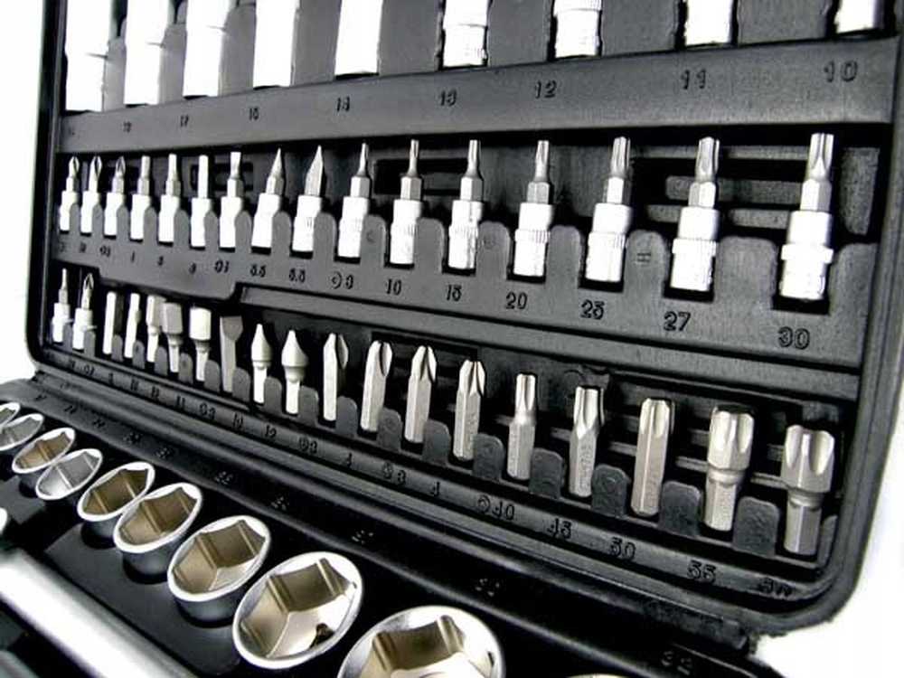 Lizdų rinkinys, 108 dalių mechanikų įrankių rinkinys, 1/4" ir 1/2" dydžio lizdų raktų rinkinys, Torx antgalių rinkinys, automobilių remonto įrankių rinkinys