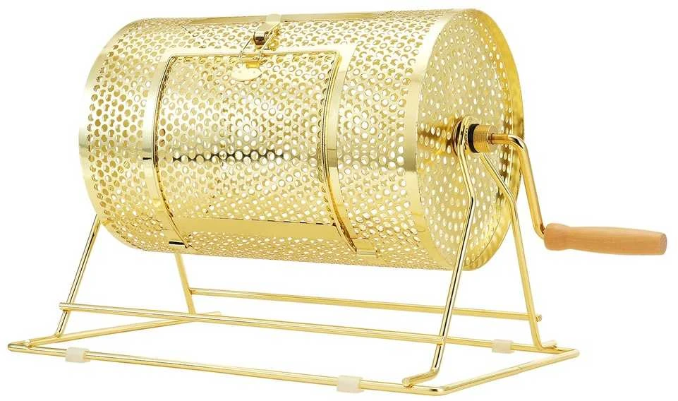 Loterijos būgnas renginiams, žalvariu dengtas besisukantis narvas, talpina 2500 bilietų, metalinis loterijos būgnas, bingo būgnas