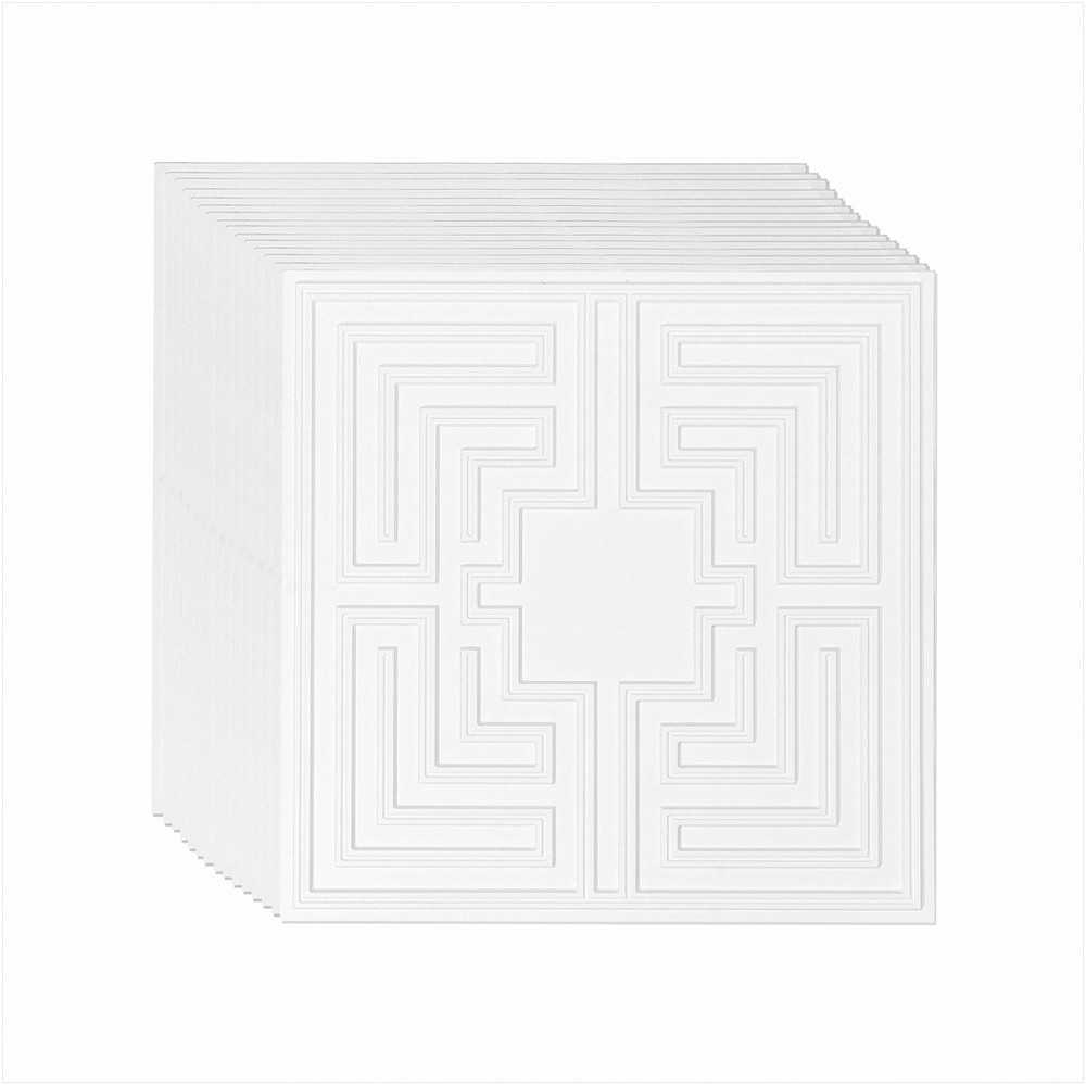 VEVOR Lubų plokštės 24 x 24 cm PVC, 12 vnt.
