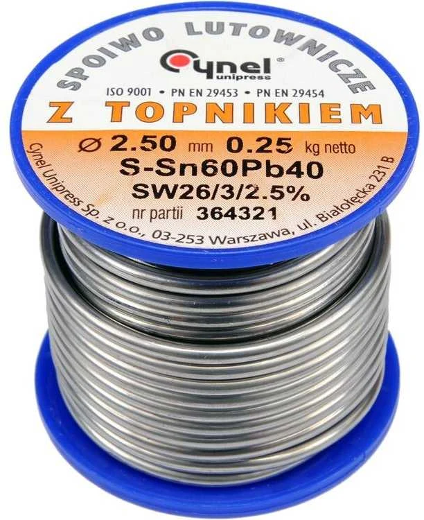 Toya Sa Poland Lydmetalio viela Ø 2,50mm. 250g su fliusu (76823)