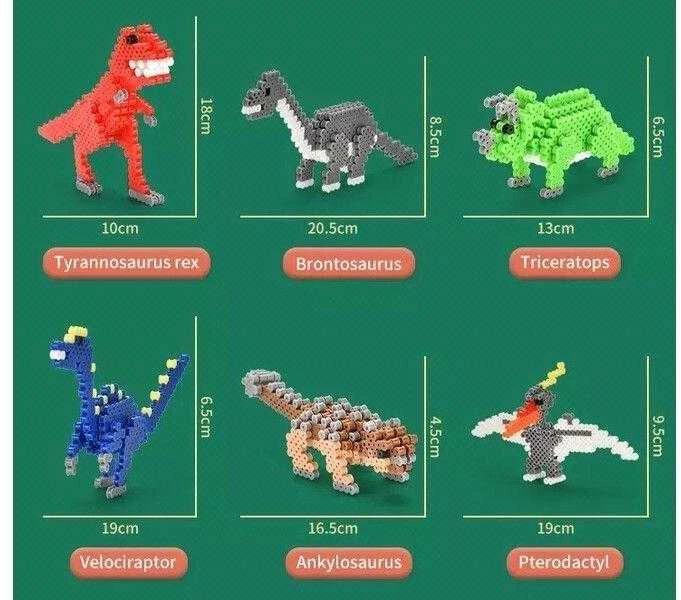 Lyginimo karoliukų kūrybinis rinkinys 3D Dinozaurai DK, 3000 d.