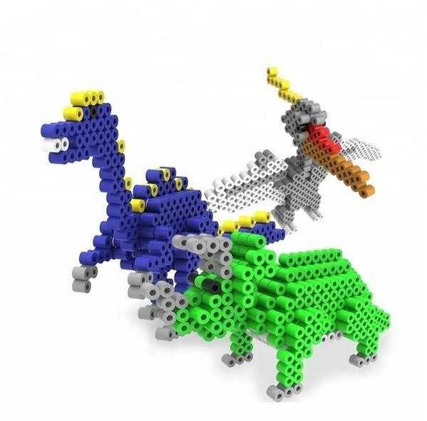 Lyginimo karoliukų kūrybinis rinkinys 3D Dinozaurai DK, 3000 d.