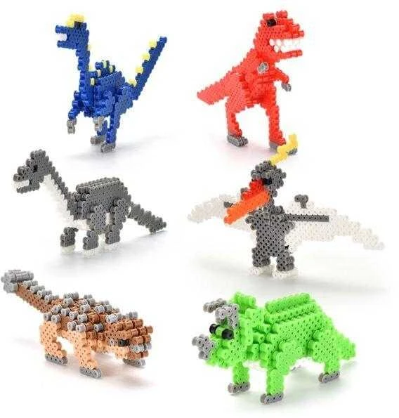 Lyginimo karoliukų kūrybinis rinkinys 3D Dinozaurai DK, 3000 d.