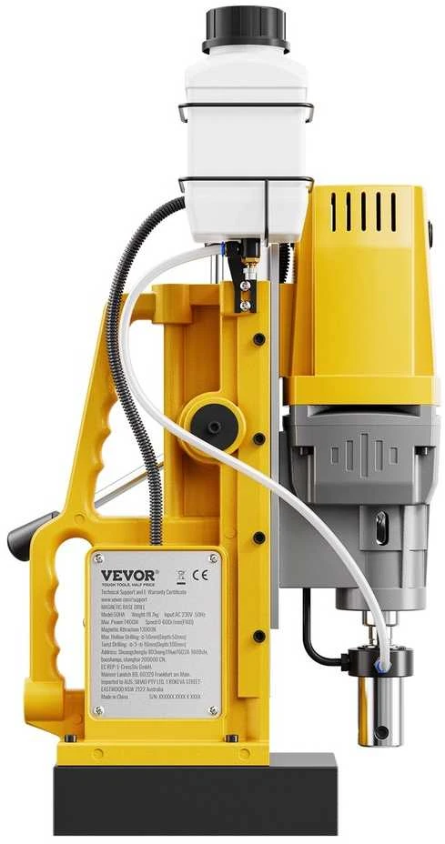 Magnetinis gręžimo staklės 1400W metalo apdirbimui, 50 mm gręžimo skersmuo, kintamas greitis 0-750 RPM, magnetinė gręžimo mašina, mag gręžimo staklės su sraigtinio grąžto griebtuvu
