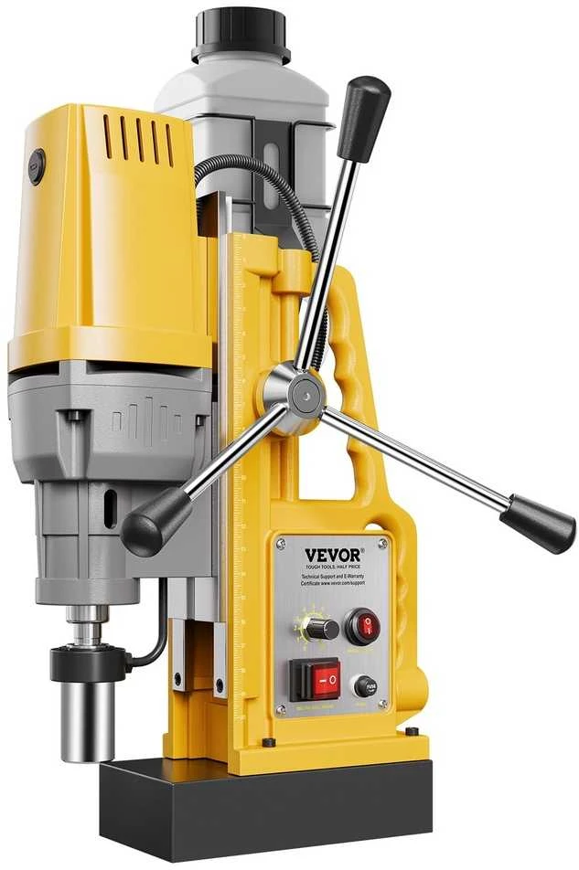 Magnetinis gręžimo staklės 1400W metalo apdirbimui, 50 mm gręžimo skersmuo, kintamas greitis 0-750 RPM, magnetinė gręžimo mašina, mag gręžimo staklės su sraigtinio grąžto griebtuvu