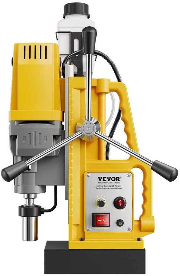 Magnetinis gręžimo staklės 1400W metalo apdirbimui, 50 mm gręžimo skersmuo, kintamas greitis 0-750 RPM, magnetinė gręžimo mašina, mag gręžimo staklės su sraigtinio grąžto griebtuvu