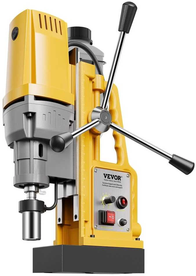 Magnetinis gręžimo staklės 1400W metalo apdirbimui, 50 mm gręžimo skersmuo, kintamas greitis 0-750 RPM, magnetinė gręžimo mašina, mag gręžimo staklės su sraigtinio grąžto griebtuvu