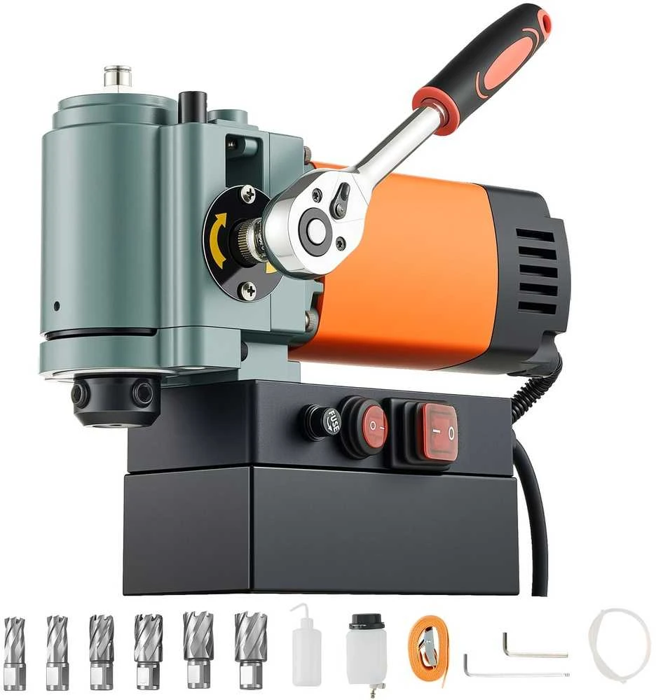 VEVOR Žemo profilio magnetinė gręžimo mašina, 1300 W, 35 mm