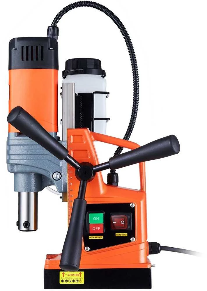 Magnetinis gręžtuvas, 1300W galingas magnetinis gręžtuvas, nešiojamas šerdies gręžtuvas plienui, geležies gręžimo mašina, 40mm karūninis grąžtas, 16mm spiralinis grąžtas