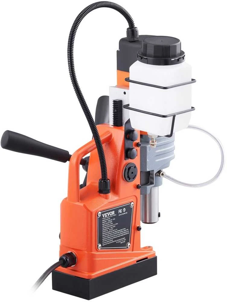Magnetinis gręžtuvas, 1300W galingas magnetinis gręžtuvas, nešiojamas šerdies gręžtuvas plienui, geležies gręžimo mašina, 40mm karūninis grąžtas, 16mm spiralinis grąžtas