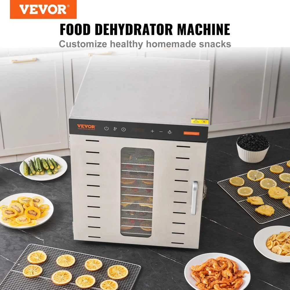 VEVOR 10 padėklų maisto džiovintuvas 1000W