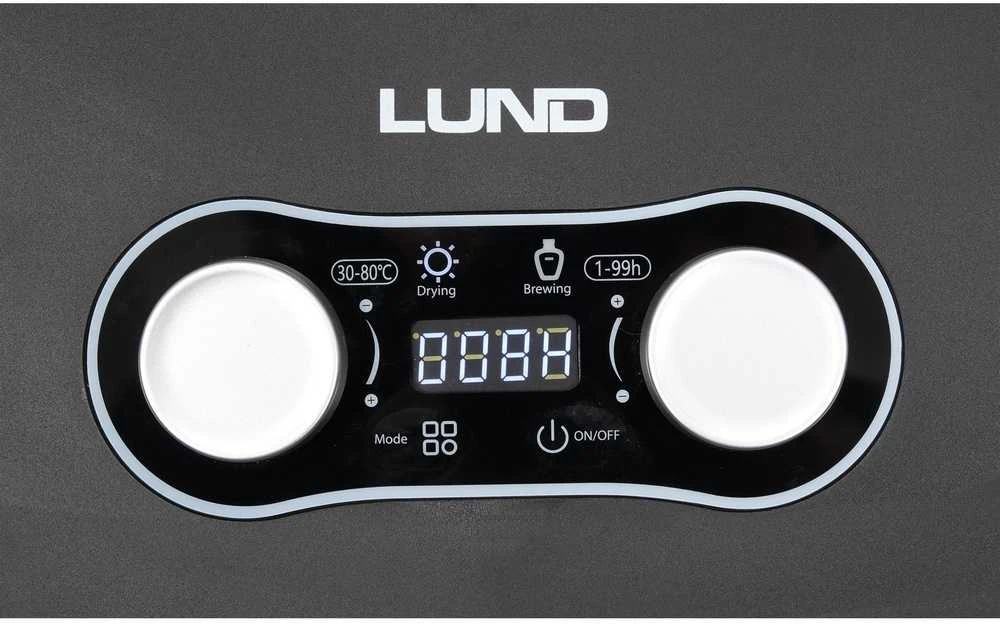 Lund Maisto dehidratorius, vaisiams, daržovėms ir žolelėms, 300W, 5 padėklų maisto džiovintuvas, skaitmeninis temperatūros valdymas