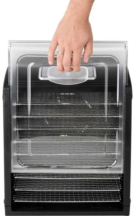 Maisto džiovyklė, vaisiams ir daržovėms, su temperatūros reguliavimu, 9 padėklai, skaitmeninis laikmatis