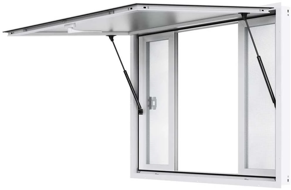 Maisto prekybos langeliai, kiosko stogeliai, aliuminio lydinio, 122x91.4 cm, stumdomi ir užrakinami ekranai, prekybiniai langai, maisto sunkvežimių aksesuarai