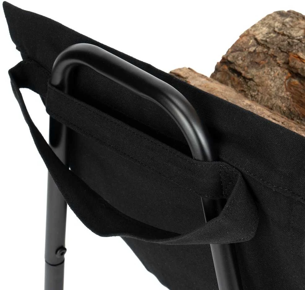 Malkinė metalinė juoda, moderni U formos, židinio malkų laikiklis, malkų saugykla, metalinis stovas
