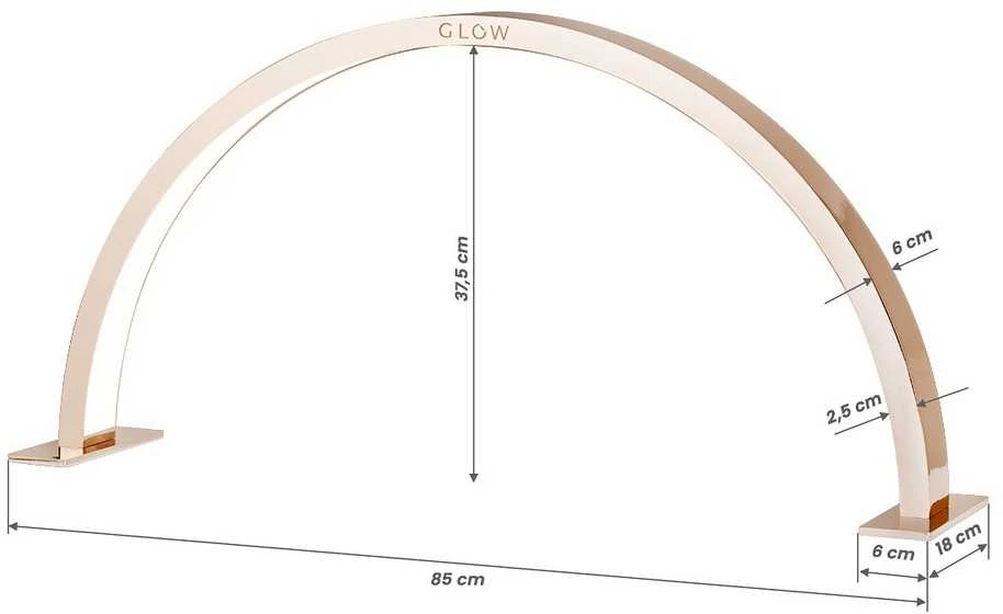 Activeshop Kosmetologinė LED lempa manikiūrui Glow Arche II Gold