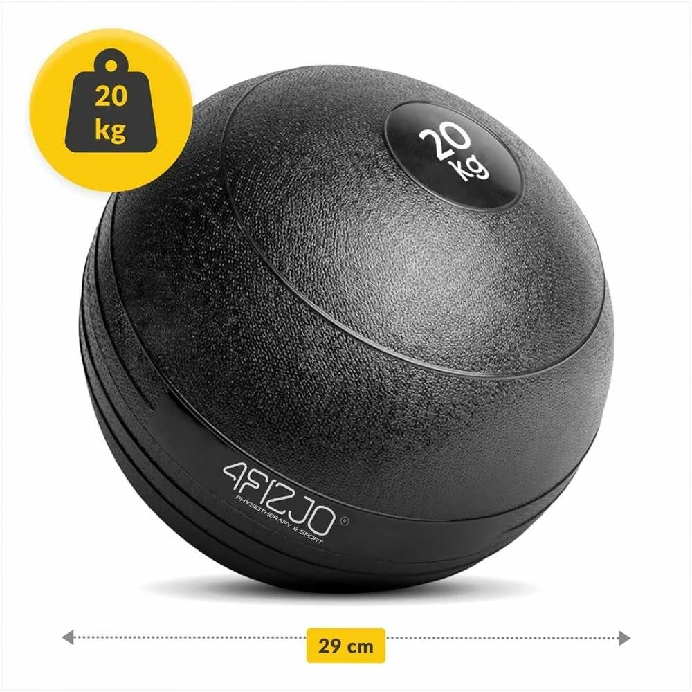 Mankštos kamuolys, 20 kg „Slam Ball“ funkcinėms treniruotėms, didelio atsparumo fitneso kamuolys jėgos ir kondicionavimo treniruotėms