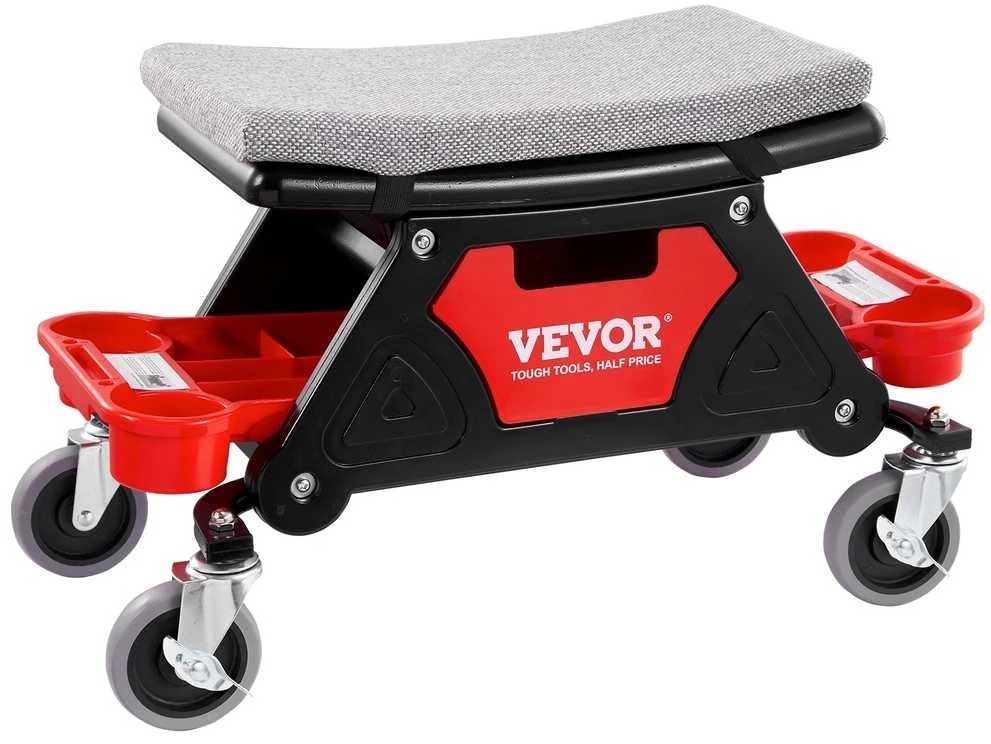 VEVOR Mechaniko kėdutė su ratukais ir įrankių stalčiais