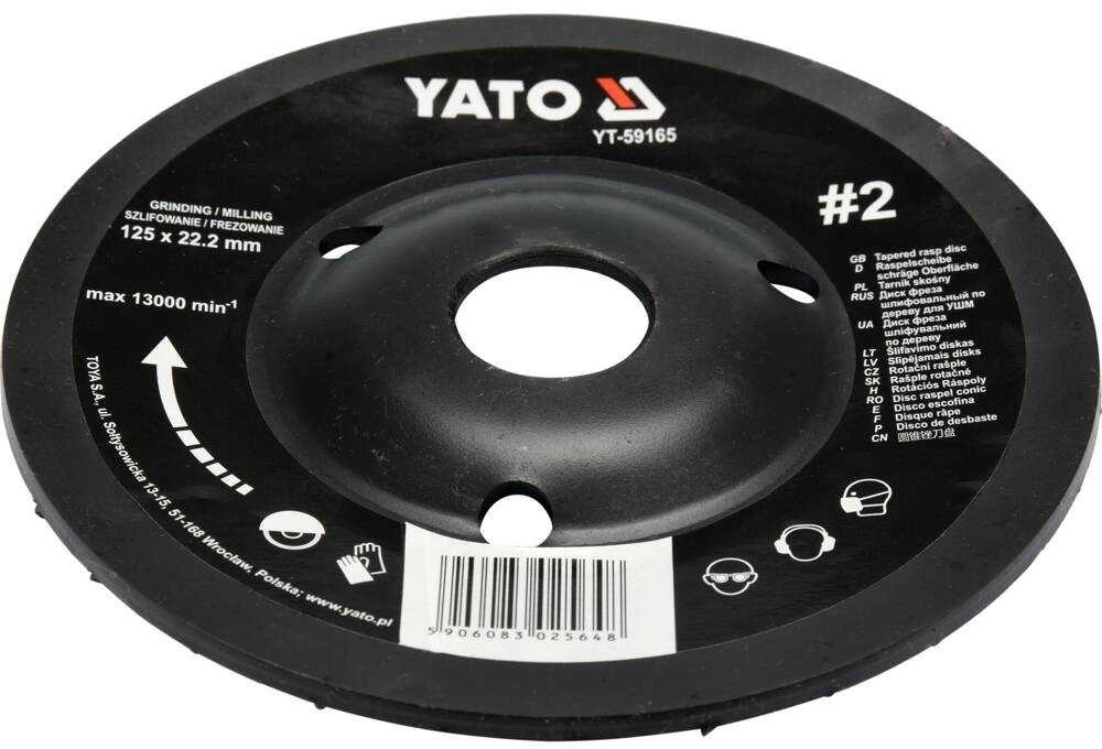 Yato Toya Sa Poland Diskas/freza medžiui 125mm, No2 (YT-59165)