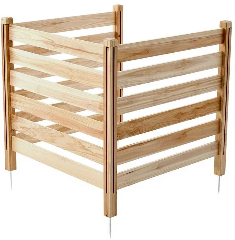VEVOR medinė privati tvora 3 skydai 91x91 cm