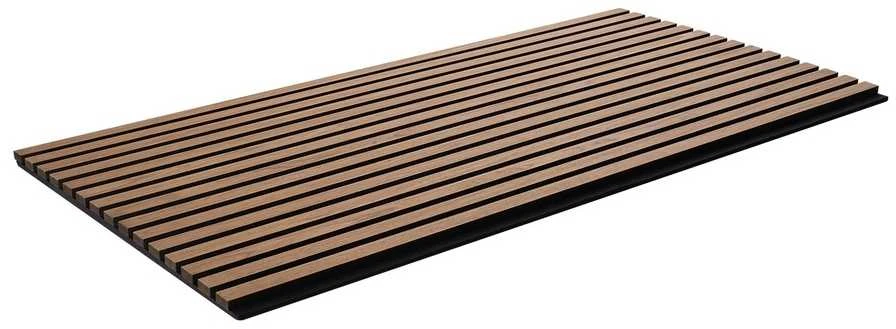 Medinės akustinės panelės 1200x600 mm sienų dekoravimui, riešuto spalvos garso slopinimo panelės, modernios garso izoliacijos panelės
