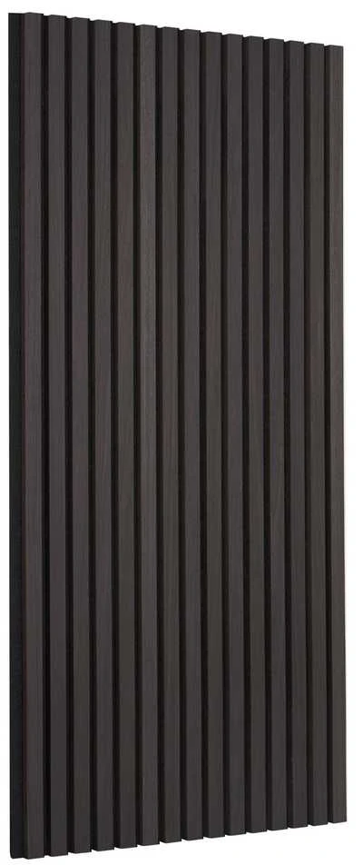 Medinės akustinės panelės 600 x 1200 mm sienų dekoravimui, juodo ąžuolo garso slopinimo panelės, dekoratyvinės garso panelės