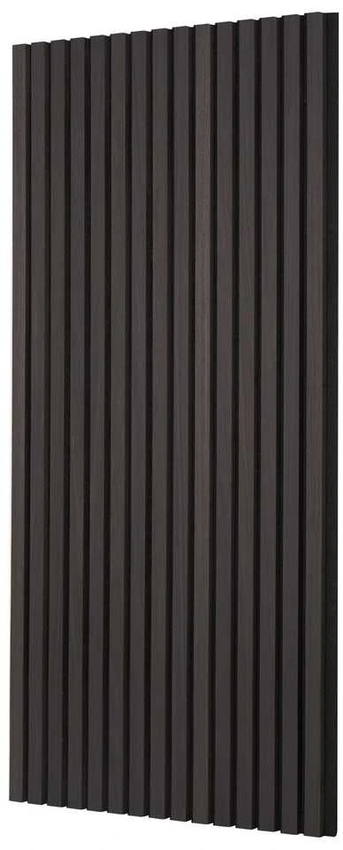 Medinės akustinės panelės 600 x 1200 mm sienų dekoravimui, juodo ąžuolo garso slopinimo panelės, dekoratyvinės garso panelės